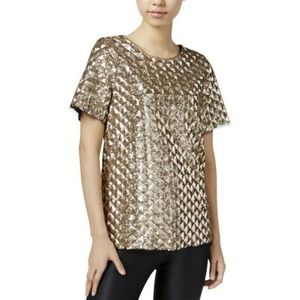 Gold Sequin Top